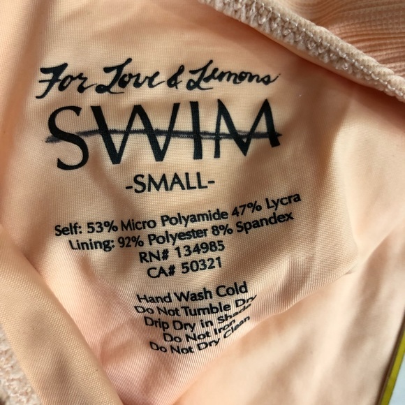 For Love & Lemon Peach Monaco One-Piece - Picture 8 of 8